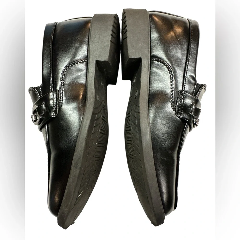 Josmo Boys Slip-On Dress Shoes with Metal Accent Black Size 13 Preowned